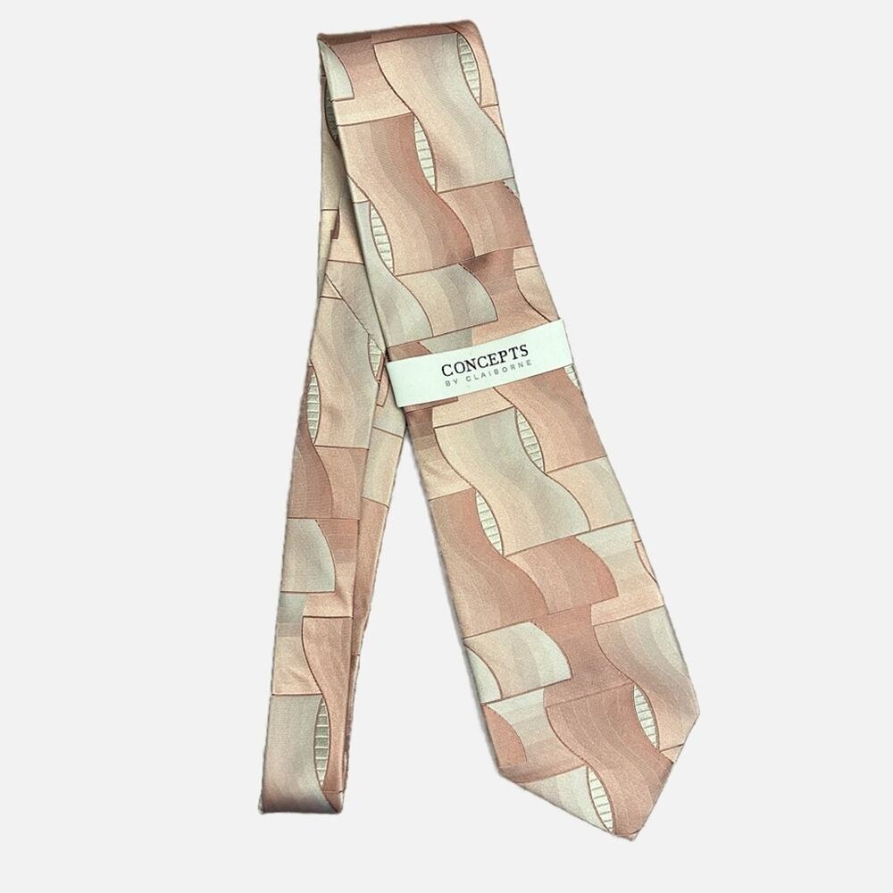 Concepts by Claiborne Vintage Mauve Pink Men’s Tie 100% Silk